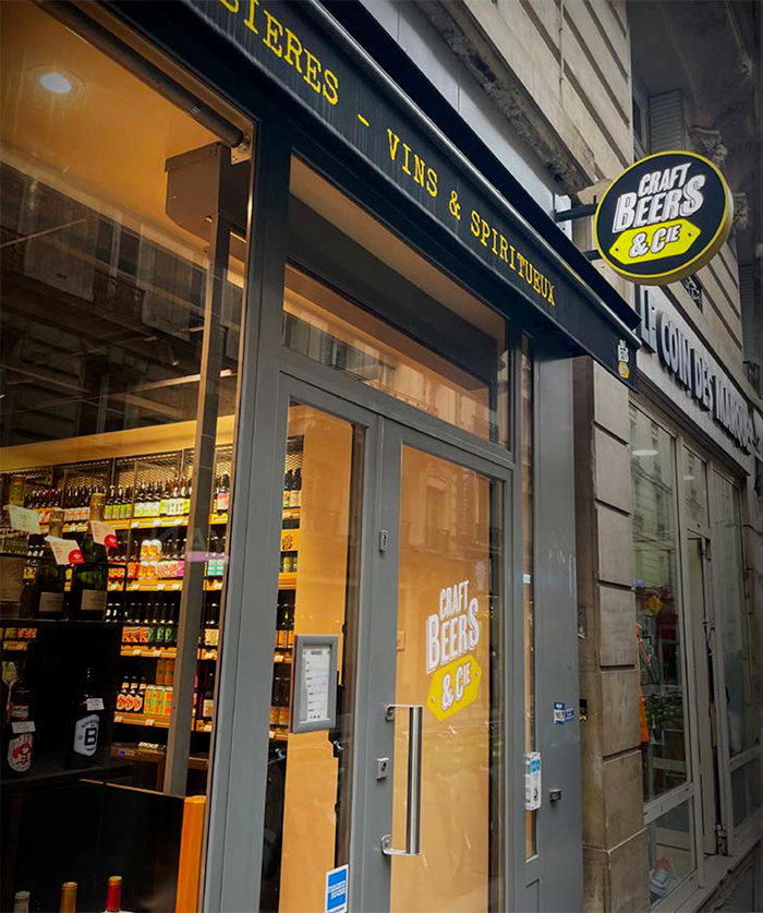 Vue de la boutique Craft Beer & Cie