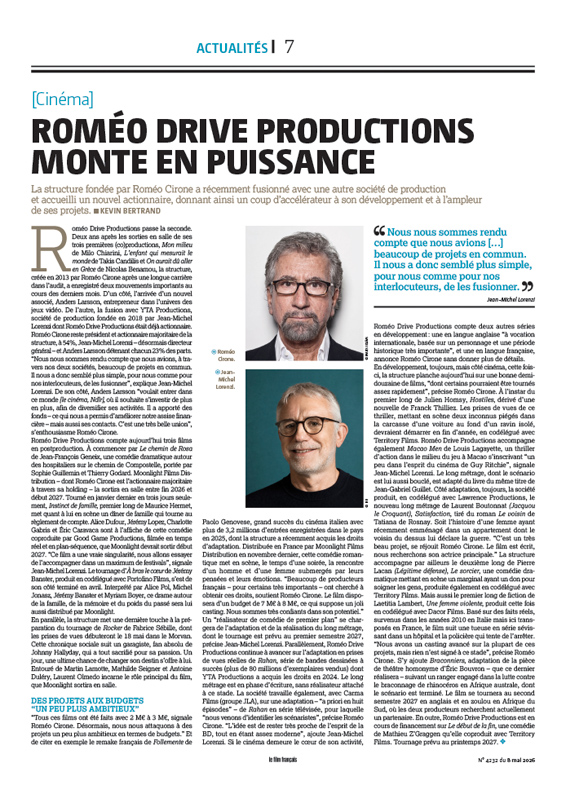 Mise en page Le Film Français — Roméo Drive Productions