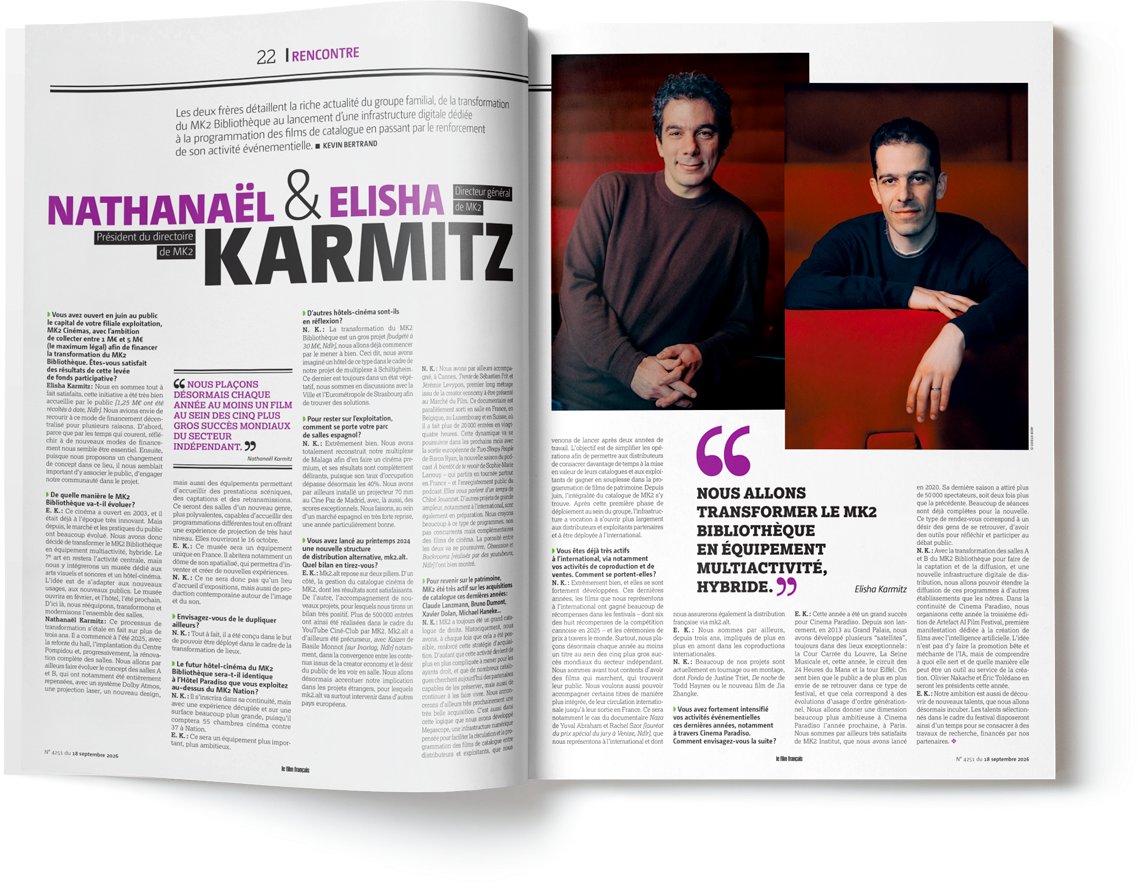 Double page Nathanaël et Elisha Karmitz